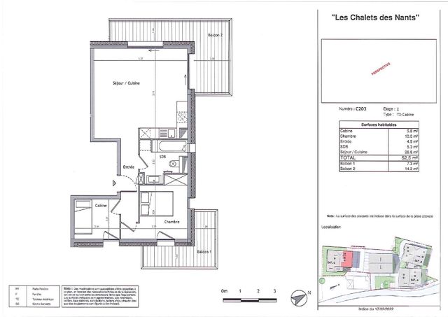 Appartement T2 à vendre - 2 pièces - 52.5 m2 - LES CONTAMINES MONTJOIE - 74 - RHONE-ALPES - Century 21 Grisol Immobilier