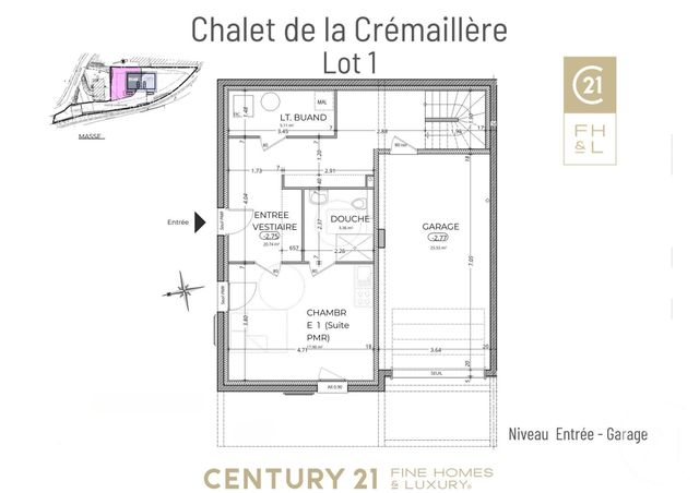 Appartement F6 à vendre - 6 pièces - 161.52 m2 - ST GERVAIS LES BAINS - 74 - RHONE-ALPES - Century 21 Grisol Immobilier