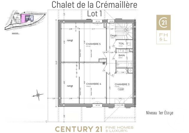 Appartement F6 à vendre - 6 pièces - 161.52 m2 - ST GERVAIS LES BAINS - 74 - RHONE-ALPES - Century 21 Grisol Immobilier