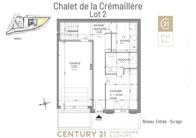 Appartement F6 à vendre - 6 pièces - 161.44 m2 - ST GERVAIS LES BAINS - 74 - RHONE-ALPES - Century 21 Grisol Immobilier